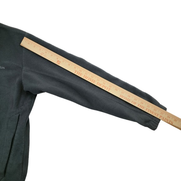 Columbia Interchange Fleece Jacket Gray Full Zip Warm Outdoor Small Retro - Picture 9 of 9